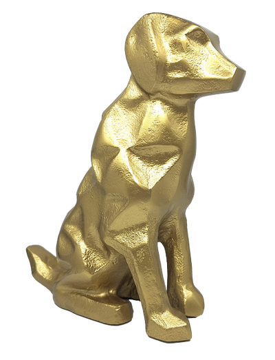 Złota Figurka Dekoracyjna Pies - DOG2