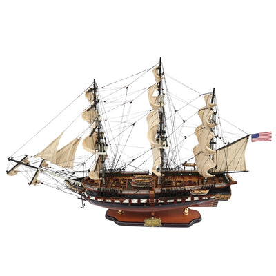 Αποκλειστικό μεγάλο μοντέλο ιστιοφόρου USS Constitution 100cm με δυνατότητα εξατομίκευσης με χάραξη