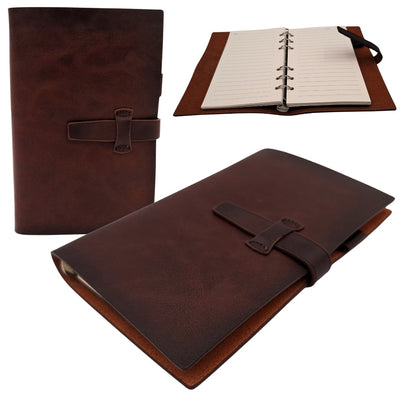 Elegancki Notes Skórzany A6 Retro Vintage z Zamknięciem – Pamiętnik – EE3