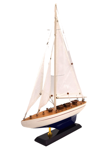 Model Jachtu Drewniany Wysokość 42cm – M1