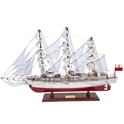 Αποκλειστικό μοντέλο ιστιοφόρου Dar Młodzieży XXL 71 cm, με δυνατότητα εξατομίκευσης με χάραξη