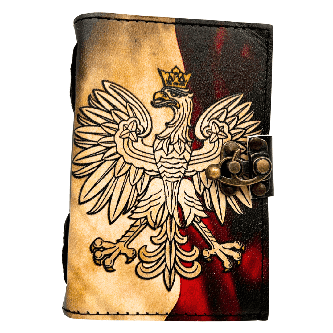 Notes Skórzany Pamiętnik Polski Orzeł Patriotyczny - 200 stron - AH13