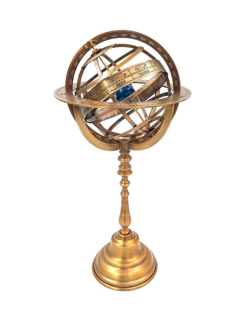 Astrolabium Sferyczne Mosiężne 39cm z Możliwością Personalizacji Grawerem