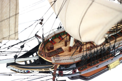 Αποκλειστικό μεγάλο μοντέλο ιστιοφόρου USS Constitution 100cm με δυνατότητα εξατομίκευσης με χάραξη