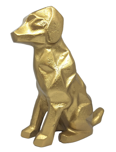 Złota Figurka Dekoracyjna Pies - DOG2