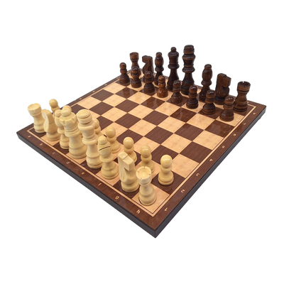 Klasyczne Szachy drewniane - 27 x 27 cm – 1050743
