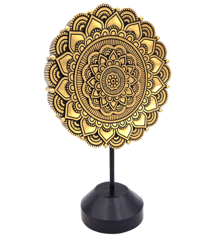 Figurka Mandala Owalna - dekoracja buddyjska - 35cm - 44032FJH