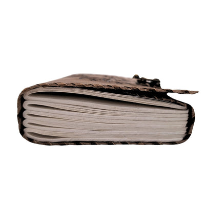 Notes Skórzany Retro 200 stron Słońce i Księżyc 200 stron - AH05