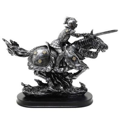 Figurka Rycerz na Koniu 31cm – polyresin ręcznie malowana – MC-23152