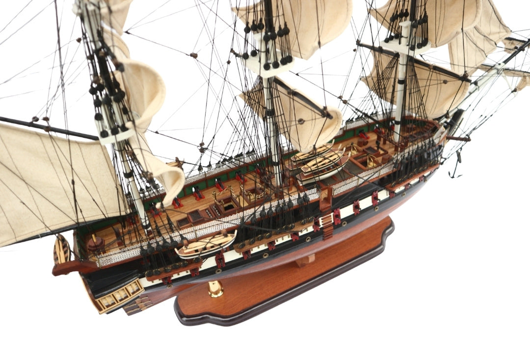 Αποκλειστικό μεγάλο μοντέλο ιστιοφόρου USS Constitution 100cm με δυνατότητα εξατομίκευσης με χάραξη