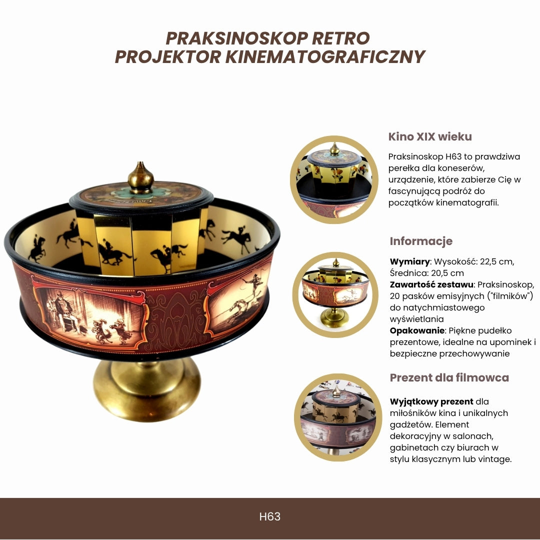 Praksinoskop Retro – Projektor Kinematograficzny - H63