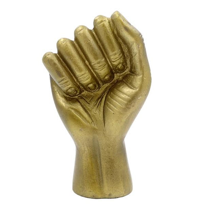 Zaciśnięta Pięść Figurka Dekoracyjna Aluminium 18cm - 20755-18