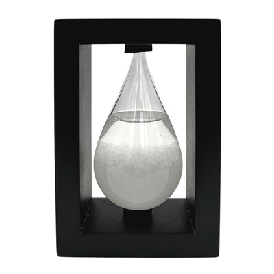Barometr Burzowy Fitzroya w Oprawie Drewnianej - Kropla Storm Glass – BAW1