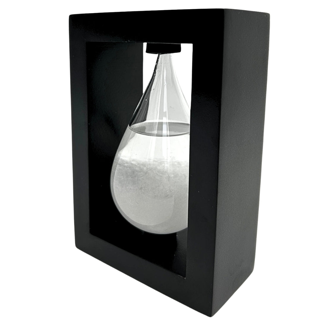 Barometr Burzowy Fitzroya w Oprawie Drewnianej - Kropla Storm Glass – BAW1