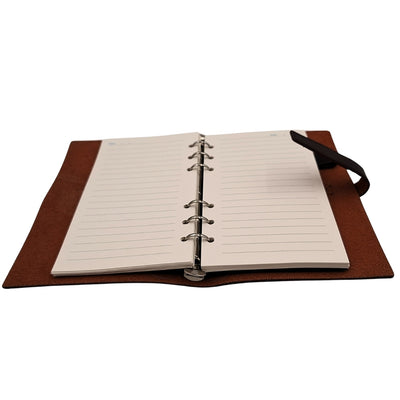 Elegancki Notes Skórzany A6 Retro Vintage z Zamknięciem – Pamiętnik – EE3