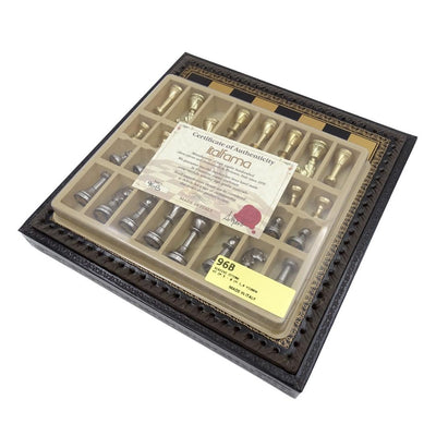 Ekskluzywne Mosiężne Szachy Italfama 28x28 cm – N001