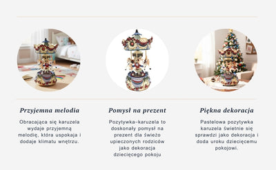 Pozytywka Karuzela 18cm - JX-25136