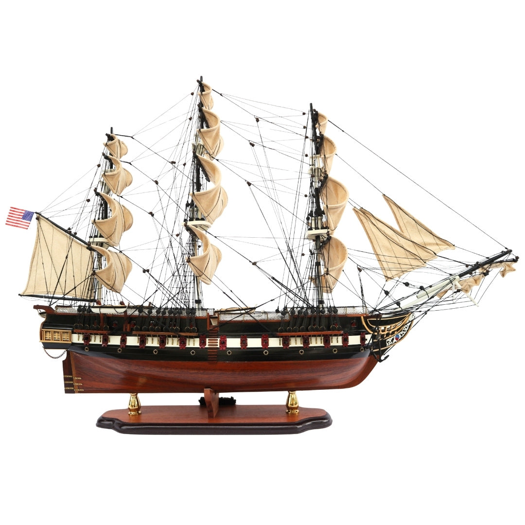 Αποκλειστικό μεγάλο μοντέλο ιστιοφόρου USS Constitution 100cm με δυνατότητα εξατομίκευσης με χάραξη