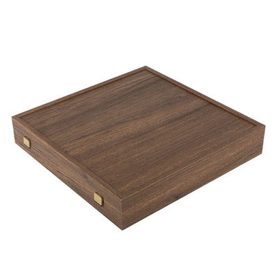 Ekskluzywne Szachy Metalowe – Mosiężna Szachownica 44 x 44cm – Średniowiecze – S12CBLU