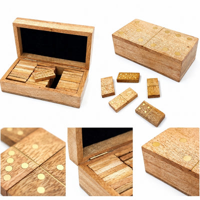 Drewniane Domino w Pudełku z Drewna Mango
 - BR157