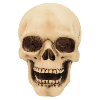 Figurka Czaszka 10cm z Możliwością Graweru - Ręcznie Malowana Dekoracja z Polyresinu na Prezent dla Miłośników Stylu Gothic i Dark