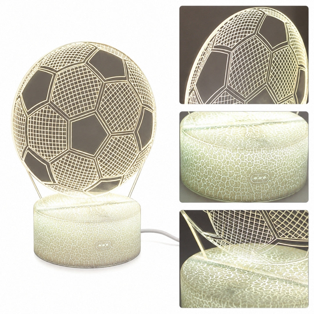 Lampka nocna Piłka - Prezent dla Piłkarza Gadżet - 3 kolory - P107