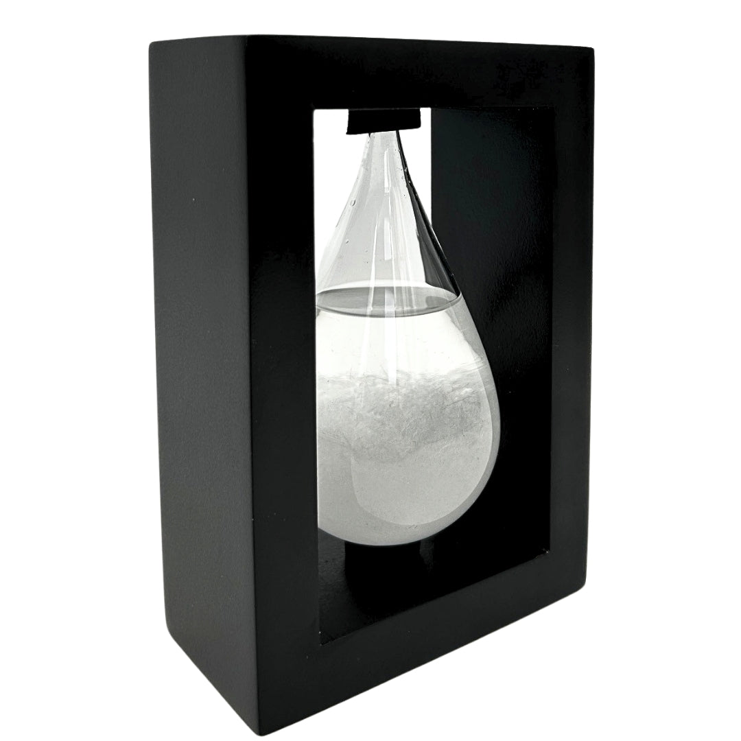 Barometr Burzowy Fitzroya w Oprawie Drewnianej - Kropla Storm Glass – BAW1