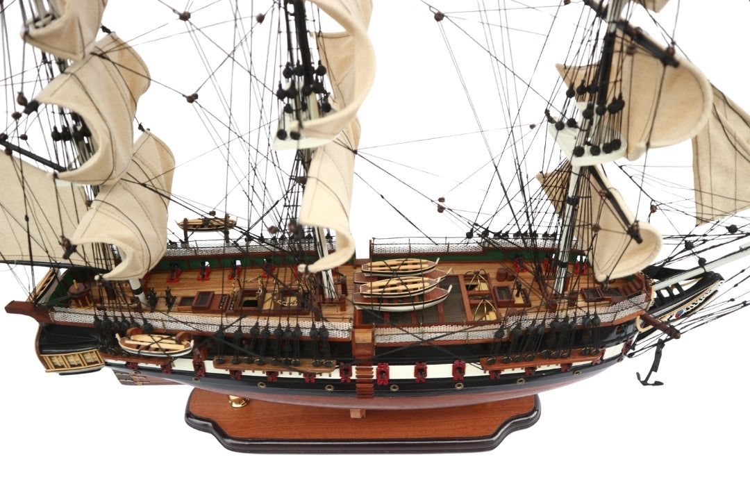 Αποκλειστικό μεγάλο μοντέλο ιστιοφόρου USS Constitution 100cm με δυνατότητα εξατομίκευσης με χάραξη