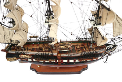 Αποκλειστικό μεγάλο μοντέλο ιστιοφόρου USS Constitution 100cm με δυνατότητα εξατομίκευσης με χάραξη