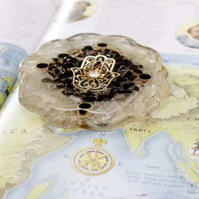 Orgonite Desk Power Pack Hamsa z Sellonitem