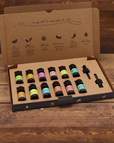 Letnia Energia Natury – Πολυτελές σύνολο 12 αιθέριων ελαίων 5 ml με σταγονόμετρα