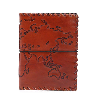 Δερμάτινο Ημερολόγιο Ταξιδιού Light Tan 17x13 cm