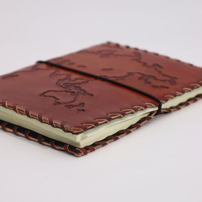 Δερμάτινο Ημερολόγιο Ταξιδιού Light Tan 17x13 cm