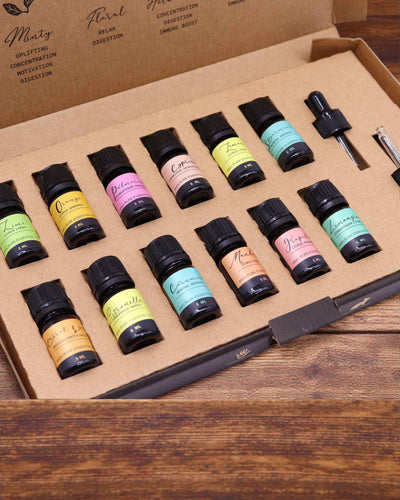 Letnia Energia Natury – Πολυτελές σύνολο 12 αιθέριων ελαίων 5 ml με σταγονόμετρα