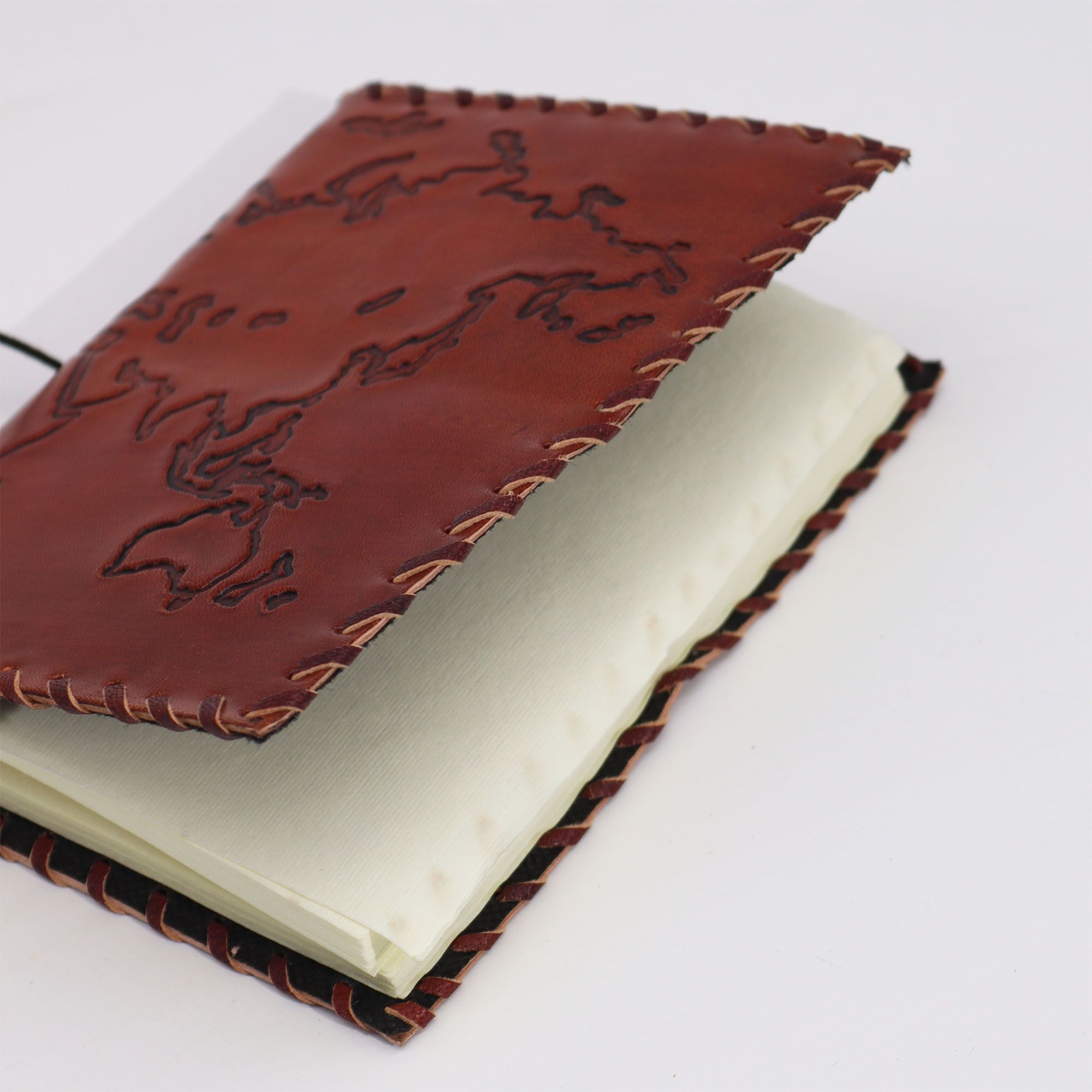 Δερμάτινο Ημερολόγιο Ταξιδιού Light Tan 17x13 cm