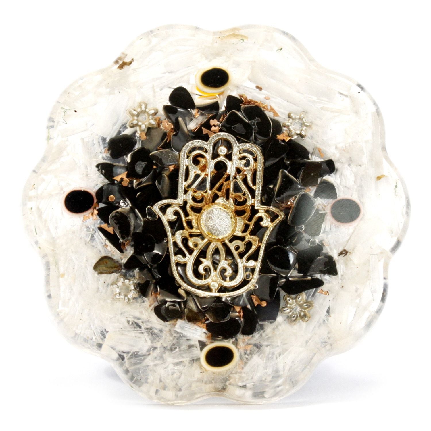 Orgonite Desk Power Pack Hamsa z Sellonitem