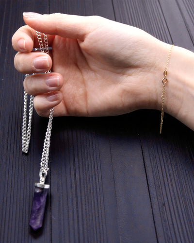 Obsidian Point – Κλασικό κρεμαστό σημείου από μαύρο αχάτη