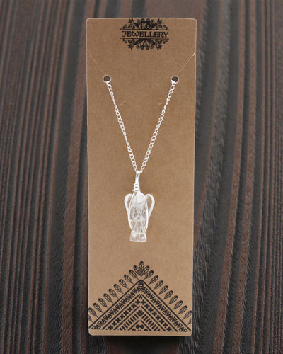 Guardian Crystal – Wisior Anioł Stróż z Kwarcu Górskiego