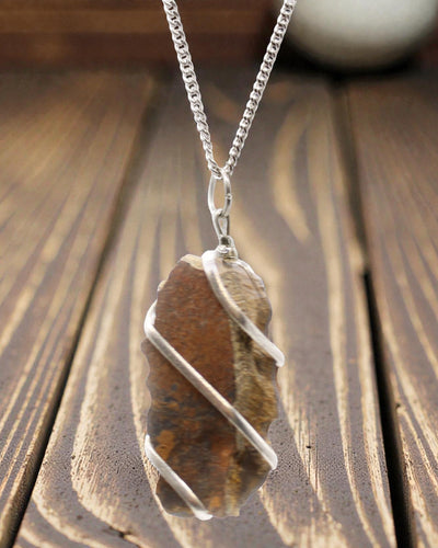 Σπειροειδής Δύναμη – Κολιέ με ακατέργαστο μάτι της τίγρης