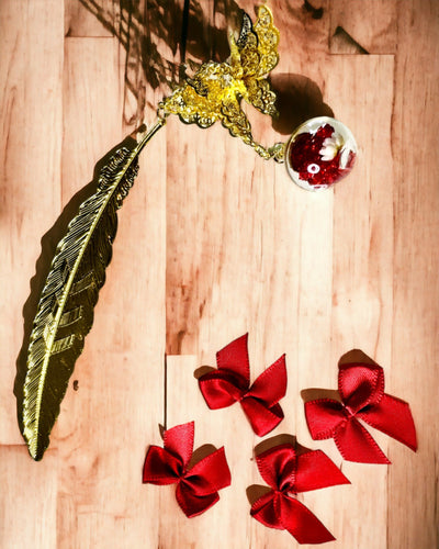 Δημιουργικός Μεταλλικός σελιδοδείκτης Βιβλίου Ρετρό Σελιδοδείκτης Vintage - Φτερό και Πεταλούδα σε Μπαρόκ Στυλ