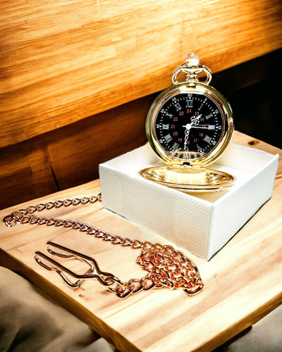 Zegarek Kieszonkowy w Klasycznym Stylu – Różowe Złoto, Elegancja Vintage