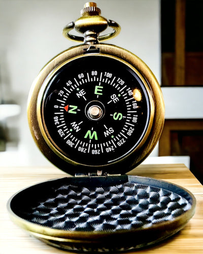 Ρετρό Τσέπης Κομπάς με Θέμα Νέας Υόρκης – Πολυλειτουργική, Κομψή Πυξίδα με Εικόνα του Αγάλματος της Ελευθερίας