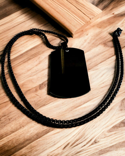 Κολιέ με Dog Tag "Τρεις Αποχρώσεις Στυλ" - Ταυτότητα - Κομψό Μενταγιόν από Ανοξείδωτο Ατσάλι με Δυνατότητα Χάραξης