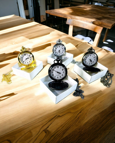 Κλασικό Ασημένιο Ρολόι Τσέπης με Δυνατότητα Χαράγματος