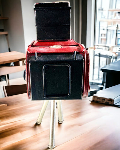 Διακοσμητική Φιγούρα "Retro Kamera Keystone" με Δυνατότητα Χαρακτικής