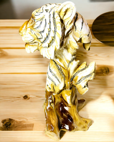 Αγαλματίδιο "Τίγρης Βασιλιάς της Ζούγκλας" με Επιλογή Χαρακτικής, φιγούρα ύψους 29 εκ., διακόσμηση για δώρο