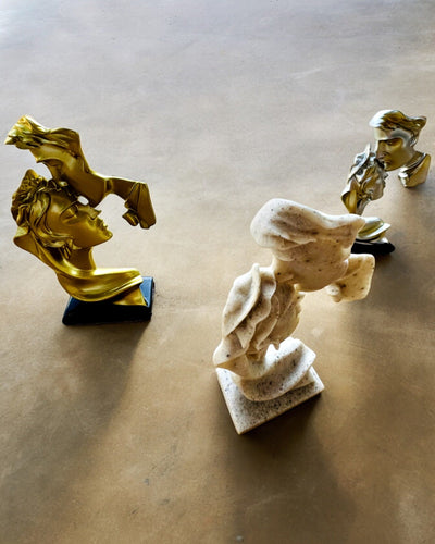 Figurka "Elegancja w Kamieniu" kolor srebrny  - Dekoracyjna z Opcją Grawerowania, 2 wymiary do wyboru