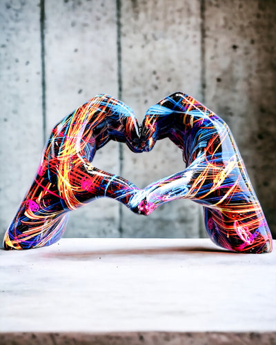 Καλειδοσκόπιο Καρδιά – Χειροποίητο Διακοσμητικό από Ρητίνη με Δυνατότητα Χαρακτικής