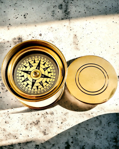 Πυξίδα Ταξιδιώτη "Τύμπανο Ανατολής Ηλίου" – με δυνατότητα εξατομίκευσης με χάραξη