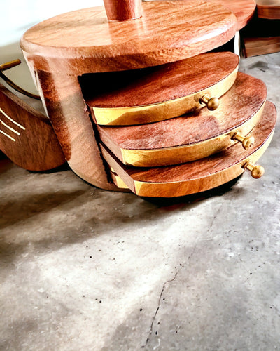 Ρετρό Ξύλινο "Herbaciarnik" με Δυνατότητα Χάραξης